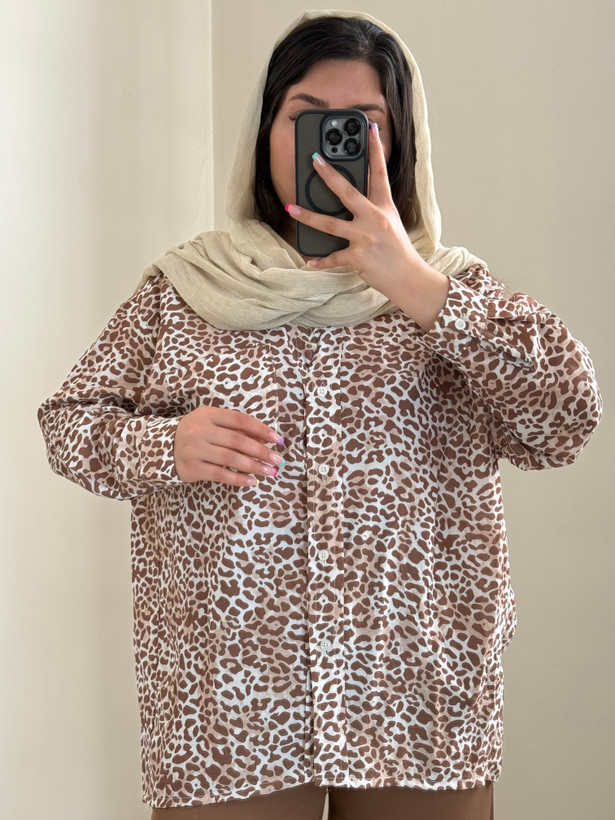 شومیز پلنگی زنانه تابستونی وارداتی