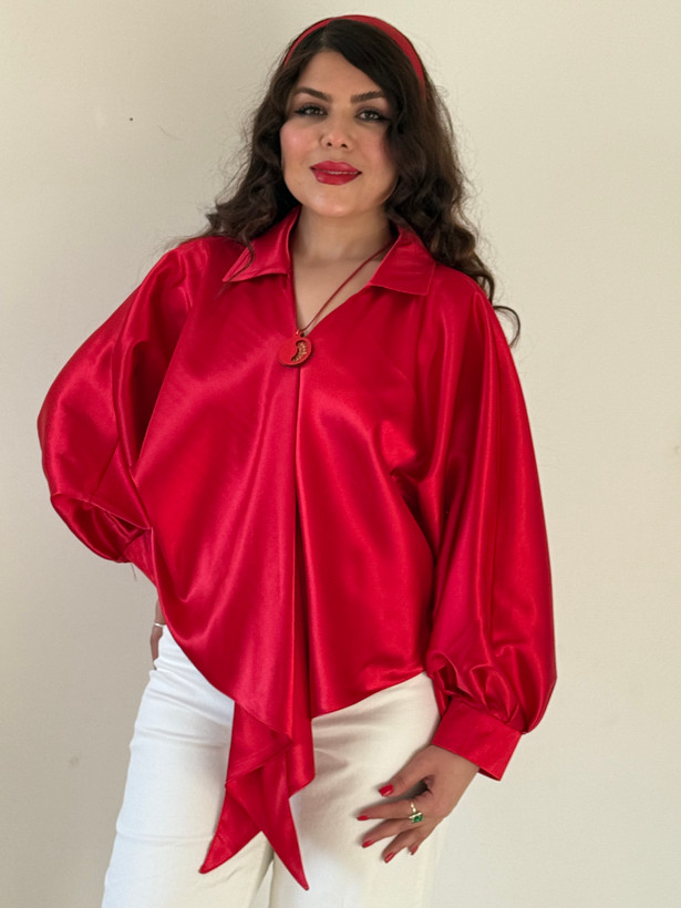 شومیز ساتن زنانه