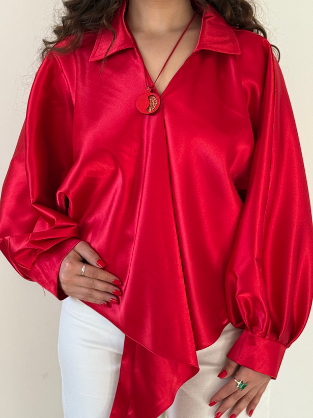 شومیز ساتن زنانه