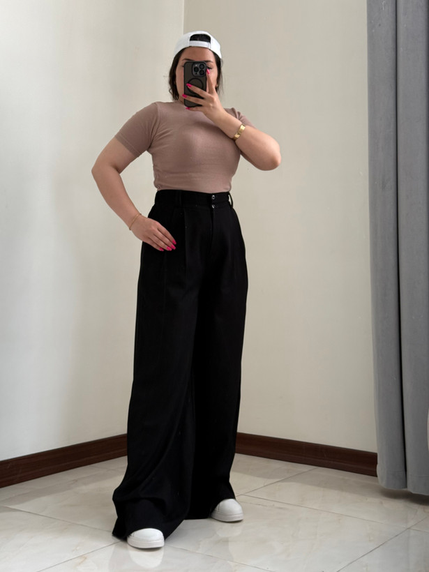 شلوار زنانه پارچه ای بگ