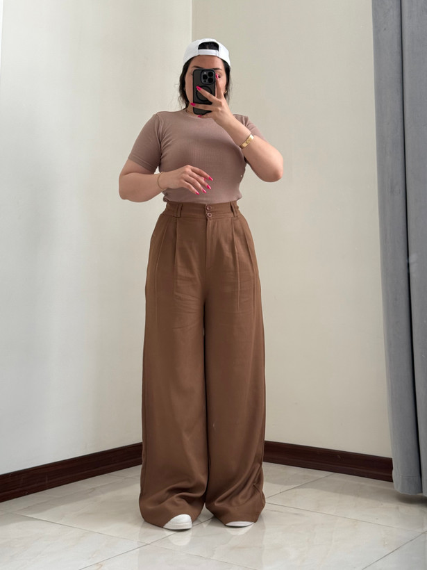 شلوار زنانه پارچه ای بگ