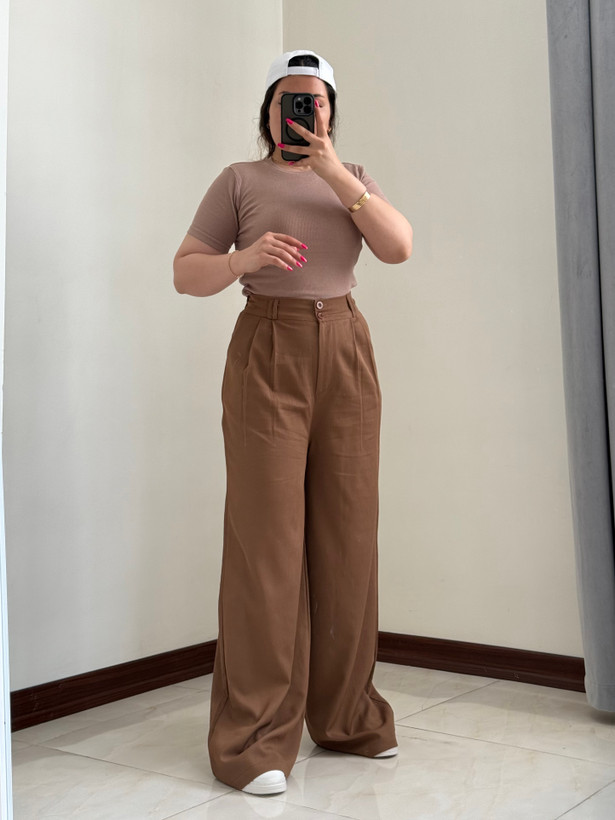 شلوار زنانه پارچه ای بگ